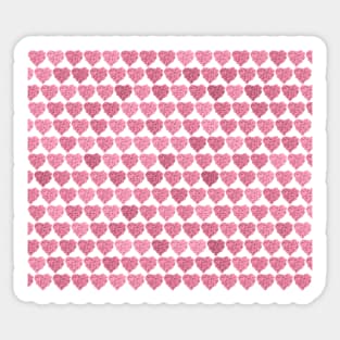 Pink roses heart pattern Sticker